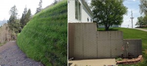 Landscape Design: Living Retaining Wall